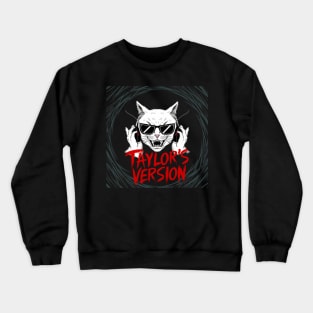 death metal taylors cat version Crewneck Sweatshirt